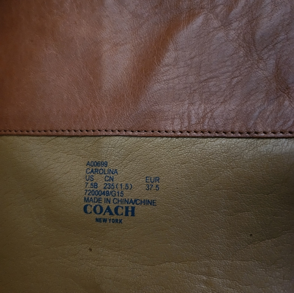 Coach Carolina Calf Leather Riding Boots size 7.5 - Picture 8 of 11